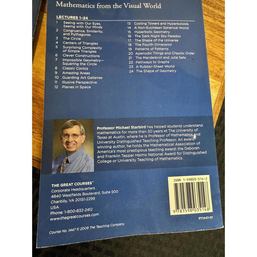 Mathematics from the Visual World Course Set Course, Transcript Books and DVD - Picture 5 of 9